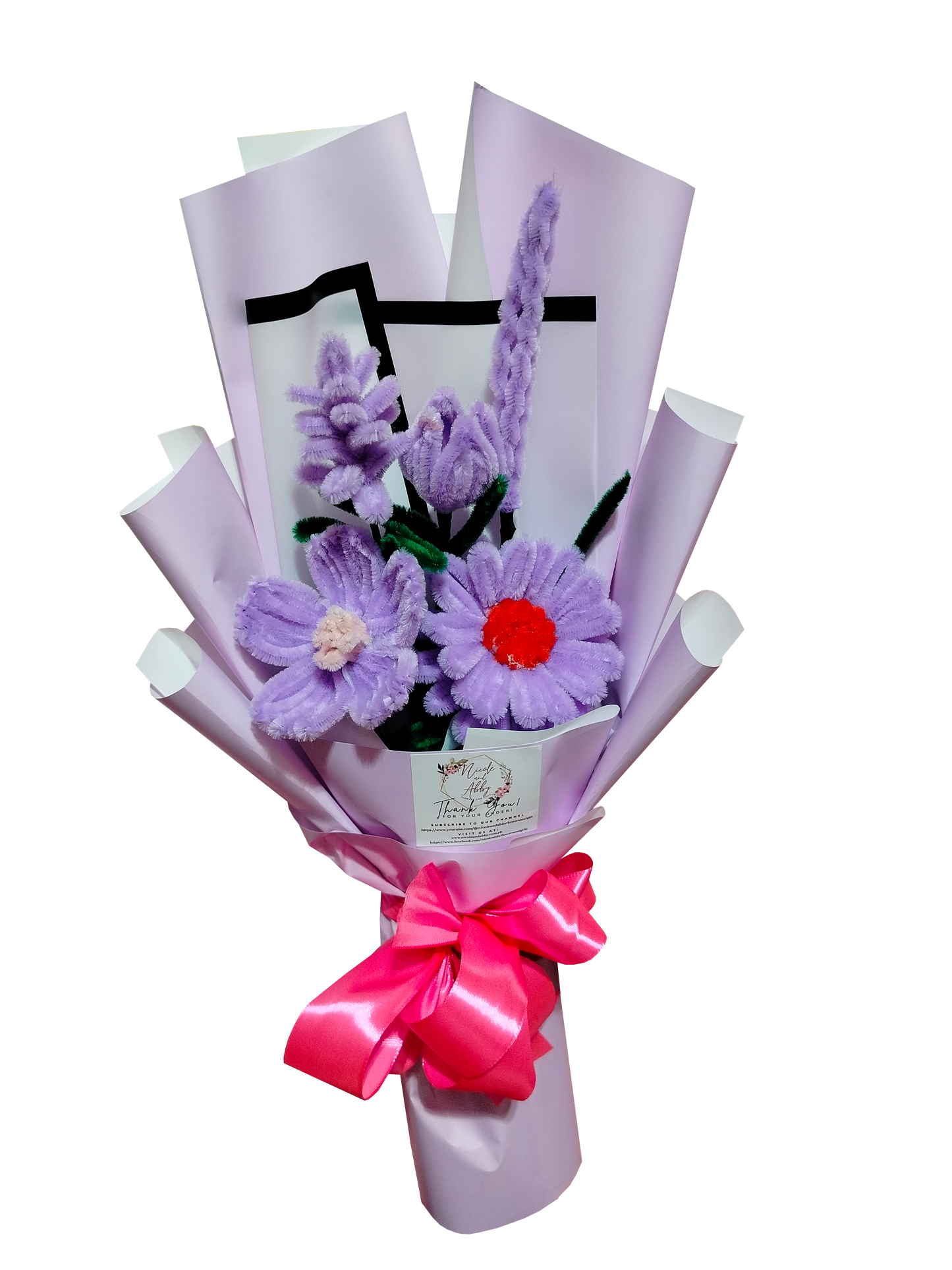 Fuzzy Wire Bouquet Design #1