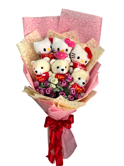 Hello Kitty & Bear Bouquet