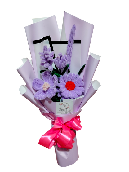 Fuzzy Wire Bouquet Design #1